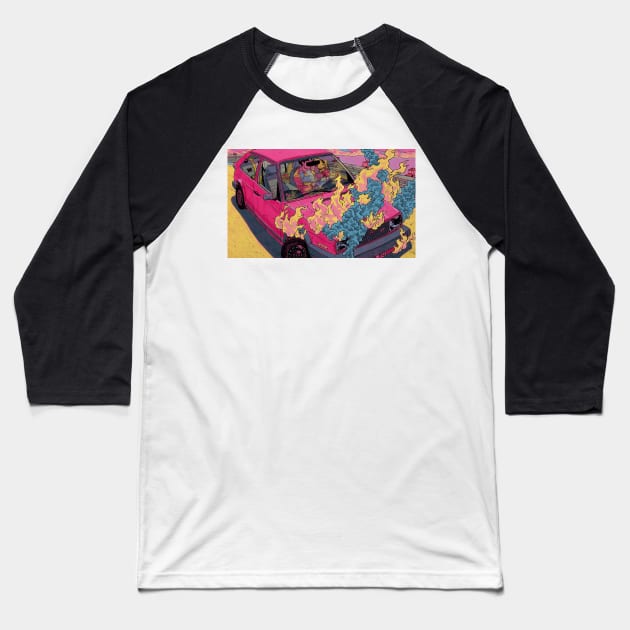 abstraction Baseball T-Shirt by SiciliaAlanovich